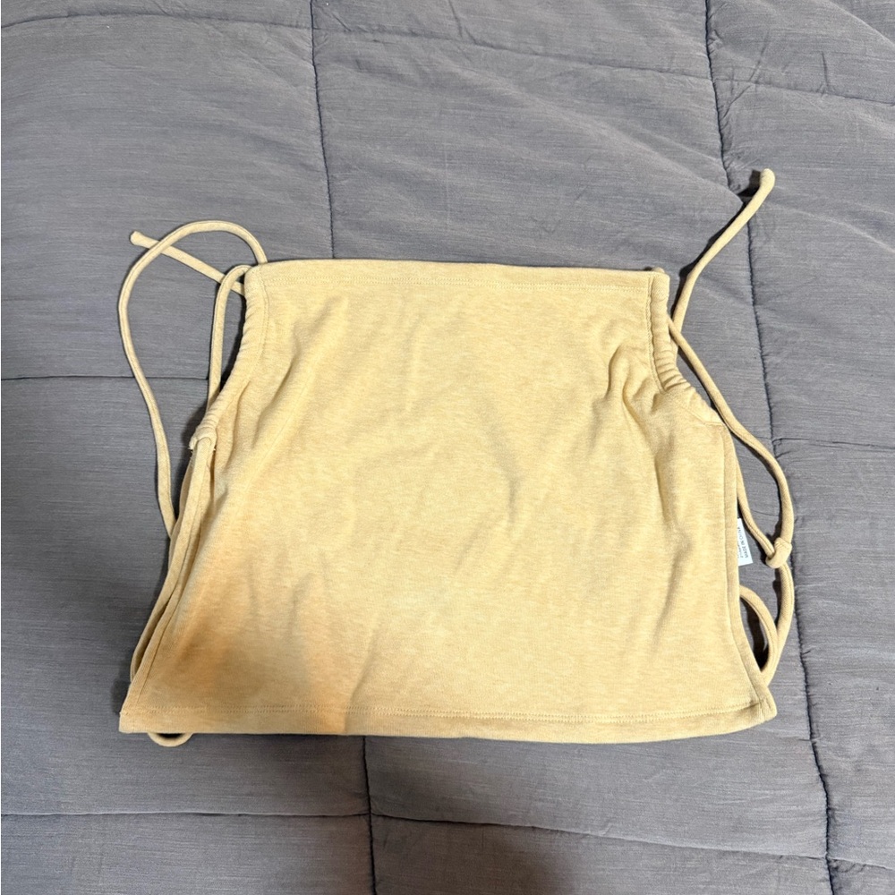 Yellow Tube Top with open back